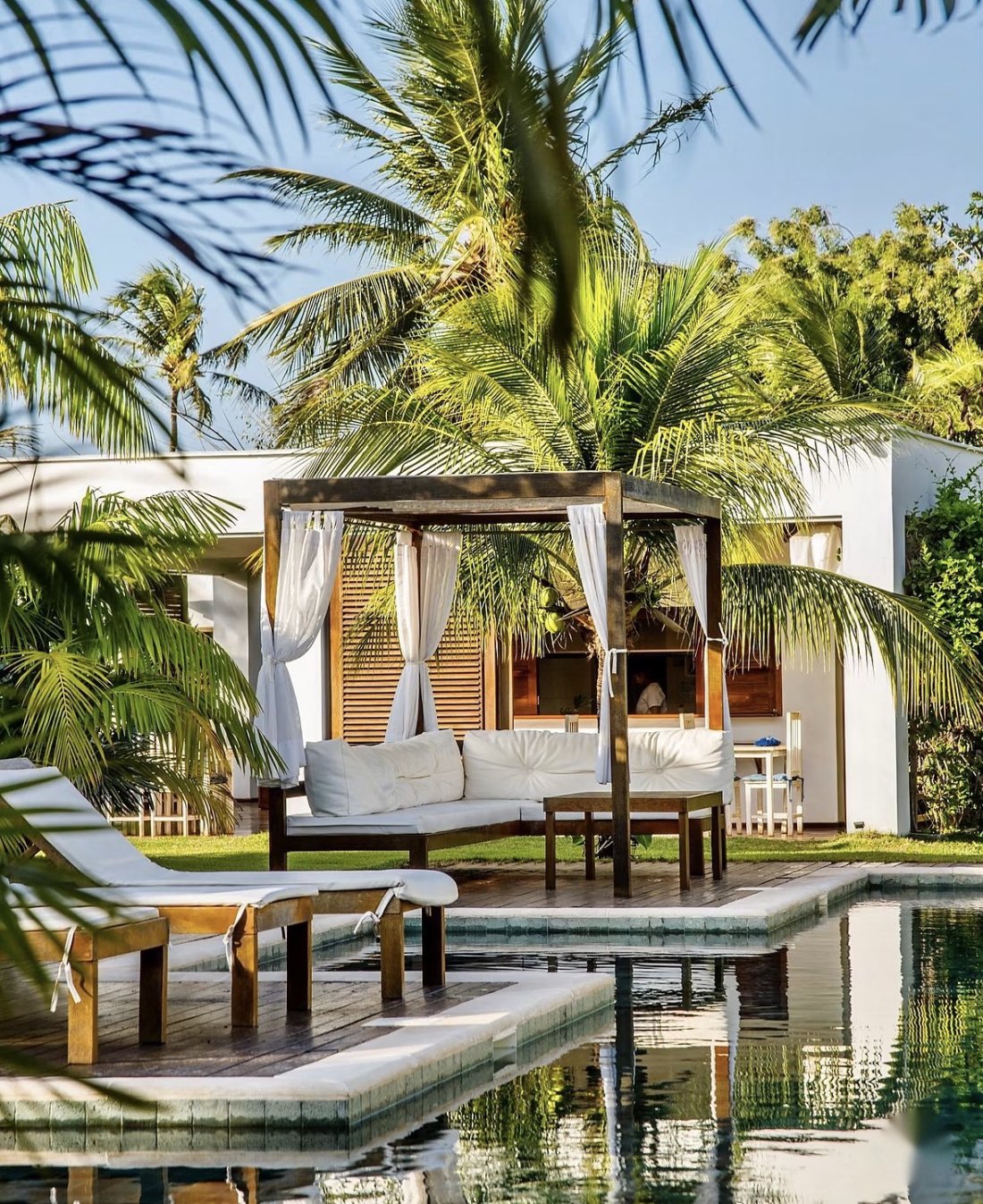 El deck de la posada