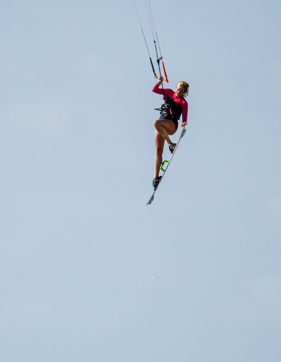 Kiter navegando